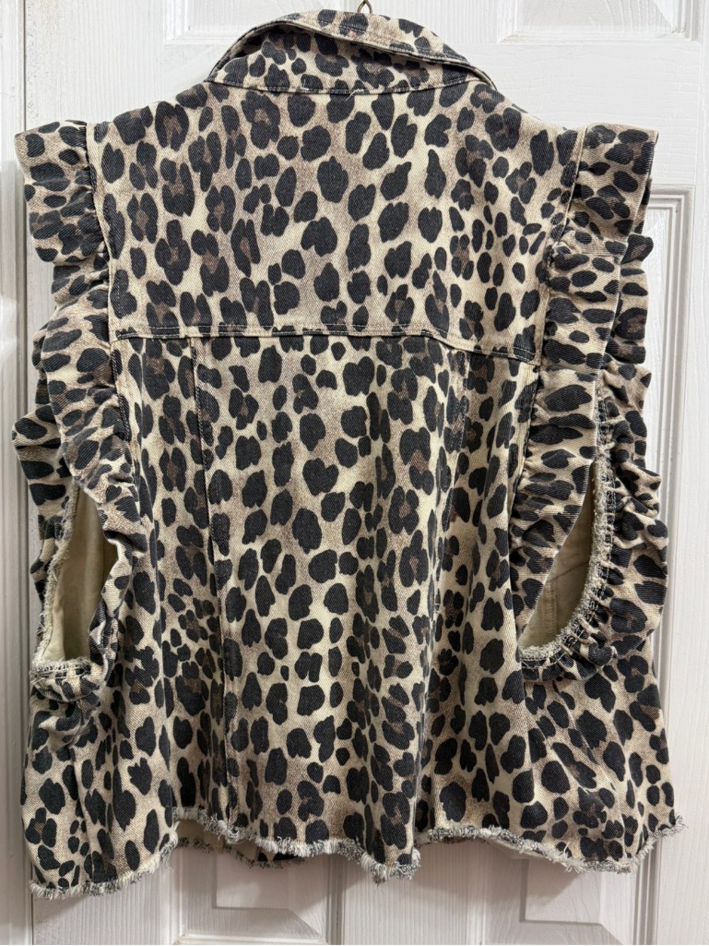 Leopard denim vest - Picture 3 of 3